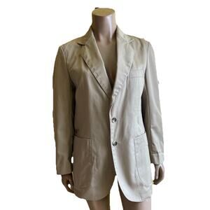 Vintage Blazer Jupiter Khaki Tennis Racket Button Preppy Jacket Size 36 Preppy
